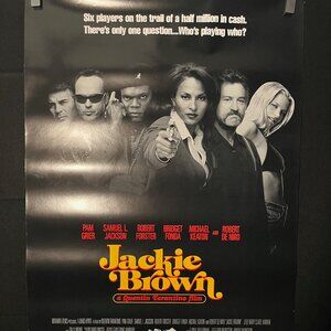 Jackie Brown ORG 1997 Rolled One Sheet Movie Poster Pam Grier, Quentin Tarantino